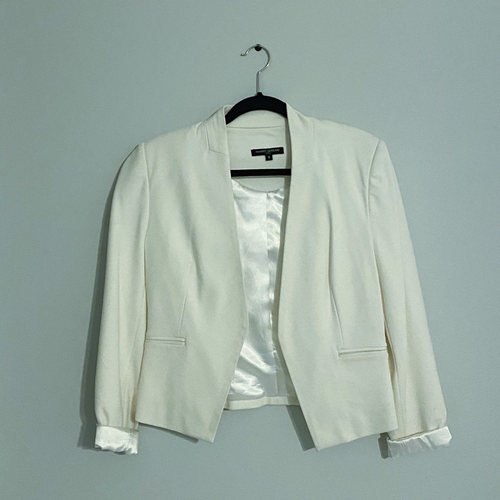 Mario Serrani Italy White Blazer, 8